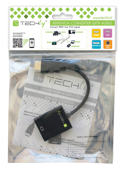 Cavo Convertitore Adattatore da HDMI&trade a VGA con Micro USB e Audio