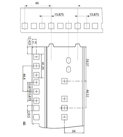 Staffe Montanti per Armadi I-CASE EP-2060BKT e I-CASE EP-2060GT