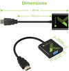Cavo Convertitore Adattatore da HDMI&trade a VGA 1920x1200 con Audio 3.5''