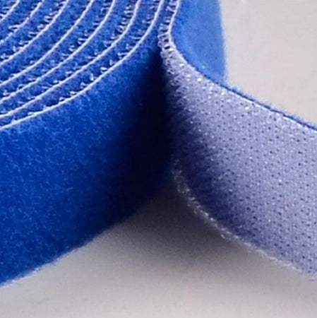 Rotolo di Feltro Adesivo Fermacavi Lunghezza 25 m Larghezza 10 mm Blu