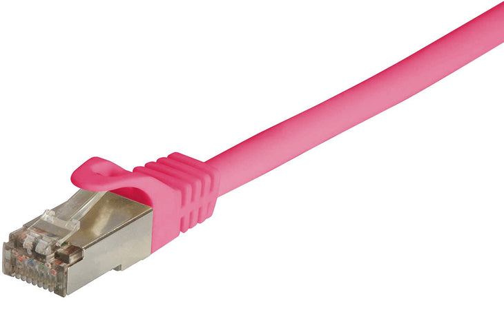 Cavo di rete Patch in CCA Schermato Cat. 6 Rosa F/UTP 2 m Bulk
