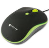 Mouse Ottico USB 800-1600 dpi Nero/Verde
