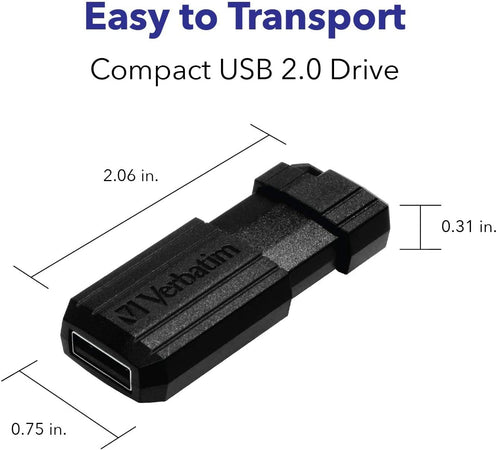 Memoria USB 2.0 PinStripe da 64Gb Colore Nero