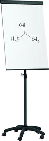 Lavagna Magnetica Cancellabile Flipchart Portablocco Ruote 70x100 cm