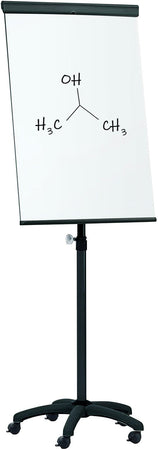 Lavagna Magnetica Cancellabile Flipchart Portablocco Ruote 70x100 cm