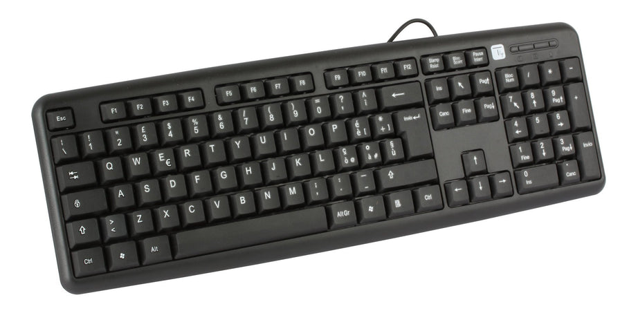 Tastiera 105 tasti USB Standard, colore Nero