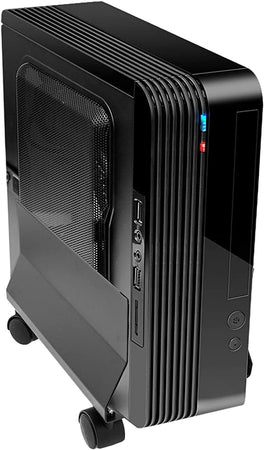 Supporto per PC in Acciaio con Ruote Nero