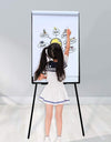 Lavagna Magnetica Flipchart Fogli Mobili 60x90 cm Altezza Regolabile