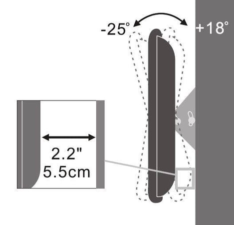 Supporto a muro per TV LED LCD 13''-31'' inclinabile