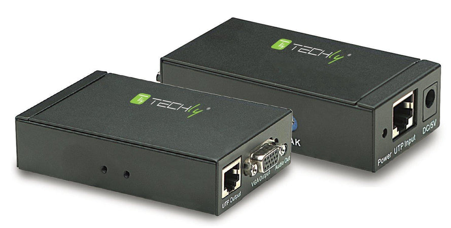Amplificatore Extender VGA e Audio su Cavo di Rete