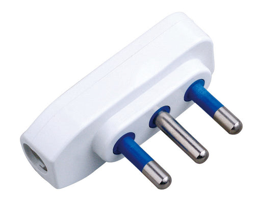 Spina ribassata 2P+T 16A Bianco