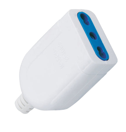 Presa 2P+T 16A Bipasso Bianco