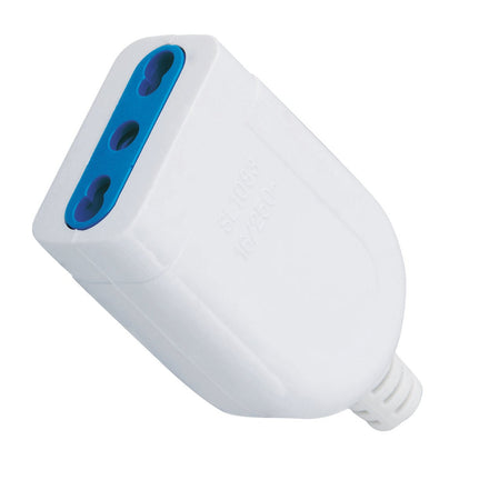 Presa 2P+T 16A Bipasso Bianco