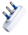 Spina ribassata 2P+T 16A Bianco