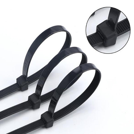 Fascette Fermacavi Autobloccanti 292x3,5mm in Nylon 100pz Nero