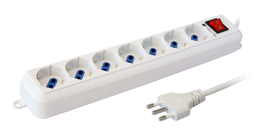 Multipresa 7 Posti Italiana Bipasso / Schuko