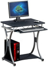 Scrivania per PC Compatta con Cassetto Estraibile, Nero Grafite