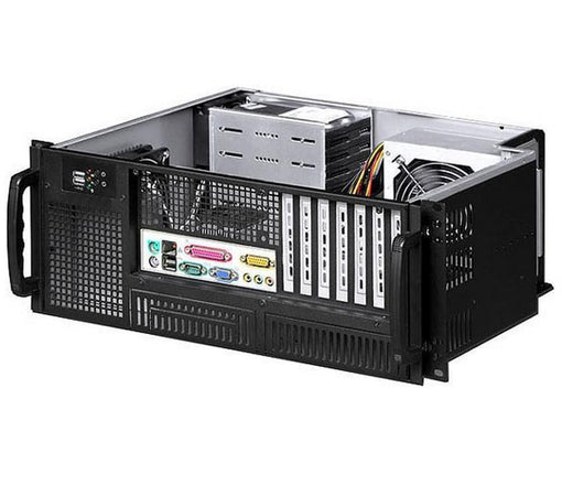 Chassis Industriale Rack 19''/Desktop 4U Ultra Compatto Nero