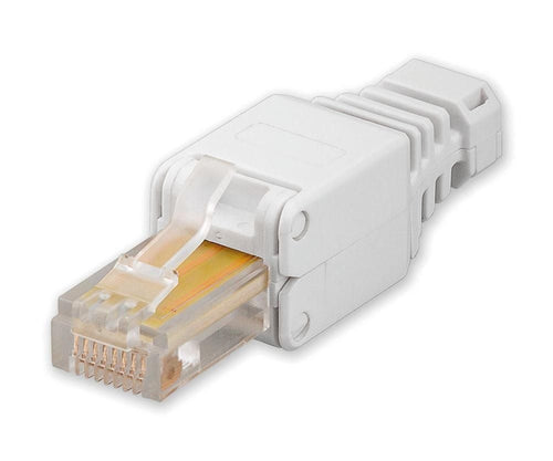Plug Cat. 5/6 RJ45 Toolless con Copriconnettore