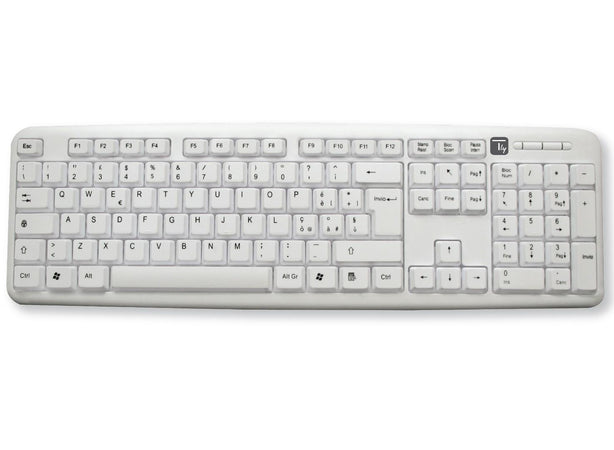 Tastiera 105 tasti USB Standard, colore Bianco