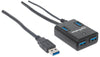 Hub USB 3.0 4 Porte con Alimentatore 5V 3A Nero