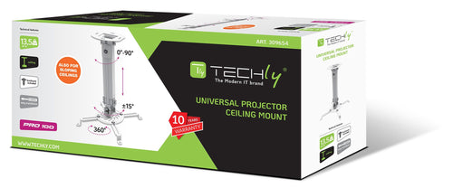 Supporto a Soffitto per Proiettori Estensione 380-580 mm Silver