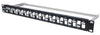 Pannello Patch Slim 1HE 24 Posti Keystone Senza Frutti Nero