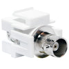 Adattatore Keystone BNC Femmina / BNC Femmina Bianco