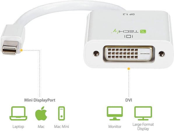 Adattatore Mini DisplayPort (Thunderbolt) 1.2 / DVI 15cm Bianco