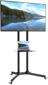 Carrello Supporto Pavimento Porta TV LCD/LED/Plasma 30''-65'' Mensola