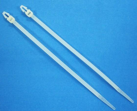 Fascette Fermacavi con Innesto Libero 200x4,8mm in Nylon 100pz Bianco