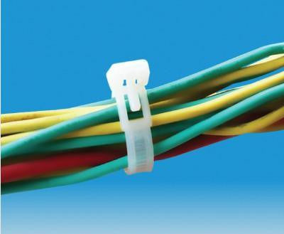 Fascette Fermacavi Riutilizzabili 200x7,6mm in Nylon 100pz Bianco