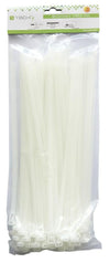 Fascette Fermacavi Riutilizzabili 300x7,6mm in Nylon 100pz Bianco