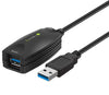 Cavo Prolunga Attivo USB3.0 SuperSpeed 5Gbps 5m Nero