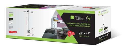 Supporto Telescopico a Soffitto fino a 1,6m per TV LED LCD 23-42''