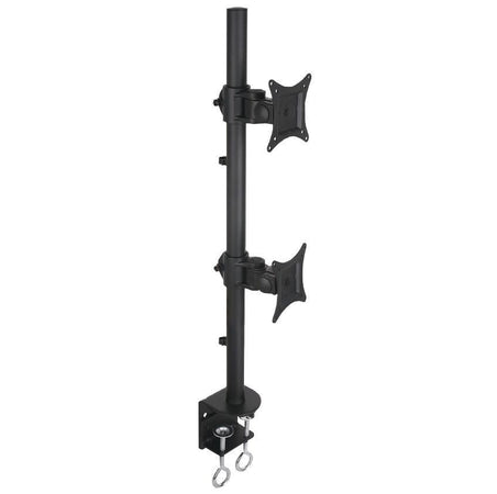 Supporto da Scrivania per 2 Monitor 13-27'' con Morsetto