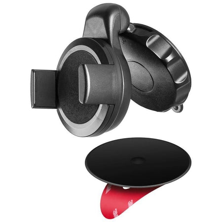 Supporto da Auto per Smartphone / Tablet con Ventosa Nero