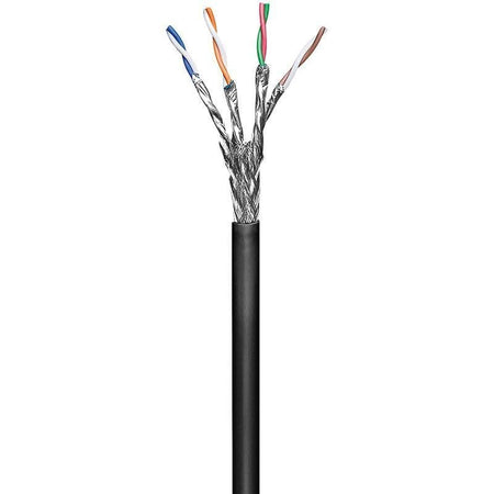 Matassa S/FTP Cavo Cat.6 CCA 100m Flessibile da Esterno Nero