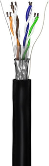 Matassa F/UTP Cavo Cat.5E CCA 100m Flessibile da Esterno Nero