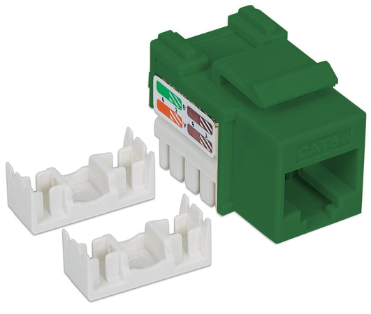Frutto Keystone RJ45 Cat5e UTP Verde
