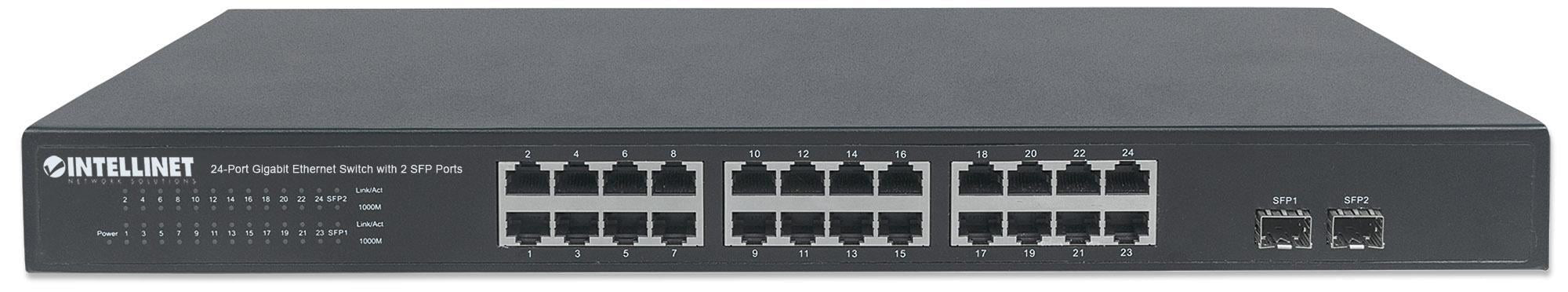 Switch Gigabit Ethernet 24 Porte + 2 Porte SFP