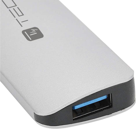 Hub USB-C&trade SuperSpeed 4 Porte USB3.0 con PD, Alluminio
