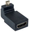 Adattatore HDMI A Femmina / Micro D Maschio Angolato Nero