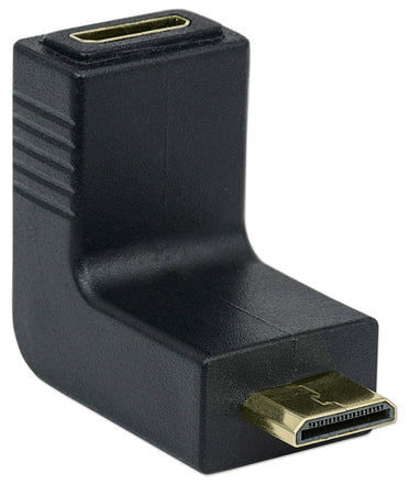 Adattatore HDMI Mini C Femmina a Mini C Maschio Angolato Nero