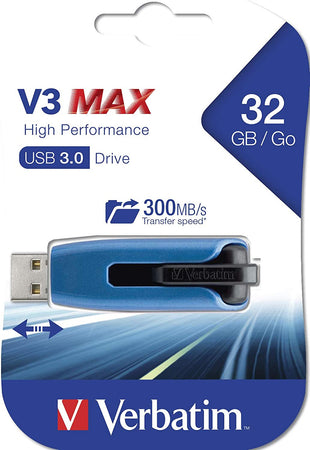 Memoria USB 3.0 Verbatim Retrattile 32GB Blu