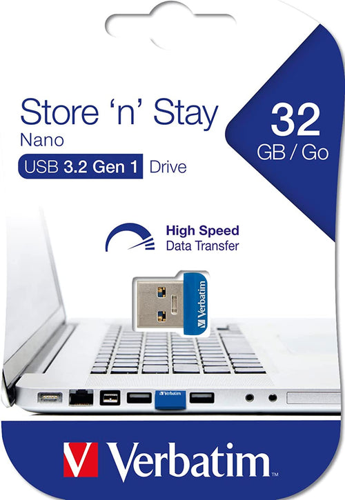 NANO Memoria USB 3.2 32GB Blu