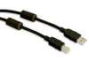 Cavo USB 2.0 A M / B M con Ferrite Doppia Schermatura Nero 3 metri