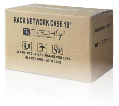 Armadio Rack 19'' a Muro 6U prof. 450 Grigio Assemblato
