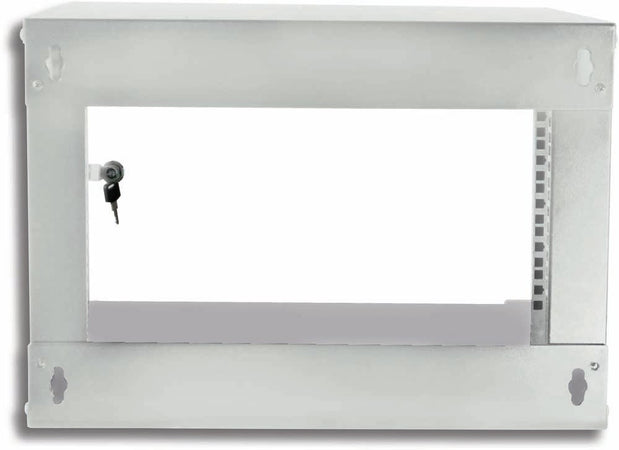 Armadio Rack 19'' a Muro 6U prof. 450 Grigio Assemblato
