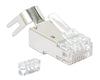 Confezione 50 Plug RJ45 STP per Cavo Rigido Flessibile Cat.6A STP